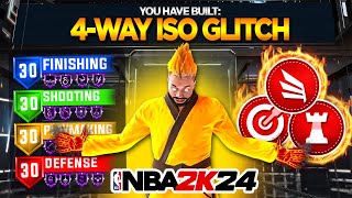 94 DRIVING DUNK + 93 BALL HANDLE + 92 3PT IS A 4-WAY ISO GLITCH | BEST ALL AROUND BUILD NBA 2K24