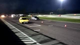 Fiat Uno vs Mitsubishi Lancer Evo 9 Race Wars Adria Raceway