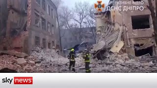 Ukraine War: Aftermath of airstrikes on Dnipro