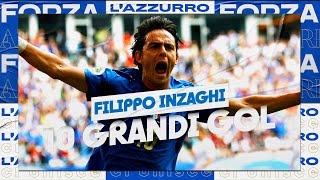 10 grandi gol di Filippo Inzaghi in Nazionale