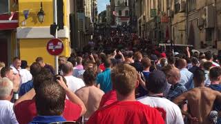 Fighting on streets of Marseille