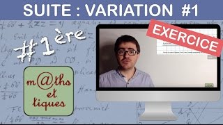 EXERCICE : Etudier le sens de variation d'une suite (1) - Première