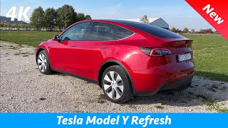 Tesla Model Y 2022 - FIRST Look in 4K | Exterior - Interior (Refresh) Long Range, VISUAL REVIEW
