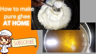 home made pure ghee||👌🏻😋how to make ghee||నెయ్యి ఎలా చెయ్యాలి||घी कैसे बनाएं ||#butter #explorepage