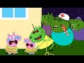 Zombie Apocalypse, Zombie Appears Let's Run Away Peppa & George Pig🧟‍♀️ | Peppa Pig Funny Animation