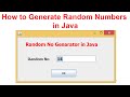 How to generate random numbers in Java