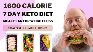 FREE 7 day keto meal plan for weight loss | 1600 calorie diet plan  | Meal prep for weight loss