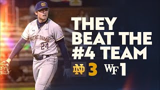 Notre Dame Baseball Highlights vs Wake Forest | The Irish Give #4 Deacons Their First Home Loss