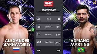 Alexander Sarnavskiy vs Adriano Martins Full Fight Highlights 21 Feb 2025