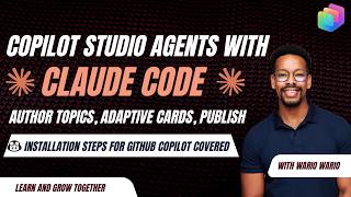Create Copilot Studio Agents with Topics & Adaptive Cards with Claude Code or GitHub Copilot