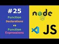JavaScript for Beginners #25 Function Declaration Versus Function Expressions