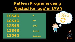 Java Pattern Programs for ICSE | Pyramid Patterns Using Nested For Loops Explained