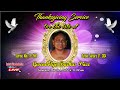 Thanksgiving Service for the Life of Gwendolyn Bachas Price