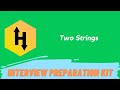 HackerRank Two Strings problem solution in Python Programming | Interview Preparation Kit