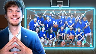 I Trapped 25 Basketball Players on my Court