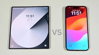 Samsung Galaxy Z Fold 6 vs iPhone 15 Pro Max Speed Test and Camera Comparison