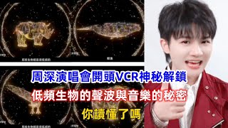 周深演唱會開頭VCR神秘解鎖！低頻生物的聲波與音樂的秘密，你讀懂了嗎？