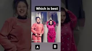 Kacha Badam Reels Anjali Arora vs Anjali Arora Which Is The Best? Left OR Right #Shorts