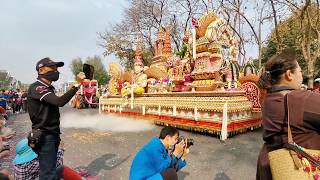 รถบุปผชาติอำเภอแม่ออน งานมหกรรมไม้ดอกไม้ประดับครั้งที่ 44 จังหวัดเชียงใหม่