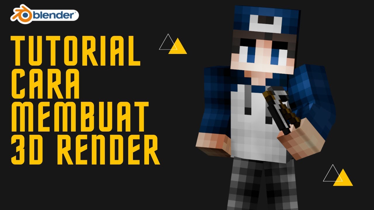 Cara Membuat 3d Render Animation Minecraft In Blender Youtube
