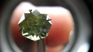 2.70ct Demantoid Garnet with Horstail inclusions.