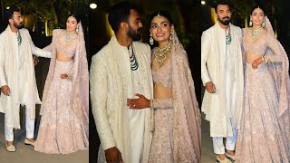 Athiya Shetty and KL Rahul First Appearance after Marriage || Athiya and KL Rahul Marraige .