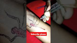 ड्रैगन फ्लाई टैटू डिजाइन।।Very Simple and very easy dragonfly tattoo design for girls #dtettoomaster