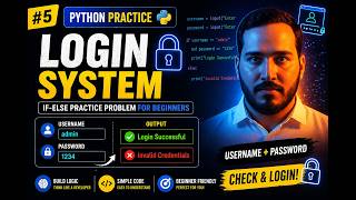 Python Practice 🔥 | Login System Program (If-Else Beginner Tutorial)