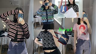 키치하고 귀여운 니트, 반팔🐙 (봄 상의 하울) /NASTY FANCY CLUB/CURRENT/ITER/Huggingoat/여자봄옷추천/fashion haul