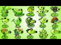 All GREEN PEA Plants LEVEL 1000 vs All Final Boss - Plants vs Zombies 2 Mod