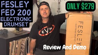 Fesley FED 200 Electronic Drumset - Review And Demo - This Thing Is Cool And Only $279!