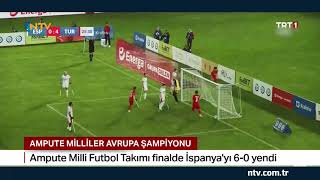 NTV | Ampute Milliler üst üste ikinci kez Avrupa Şampiyonu