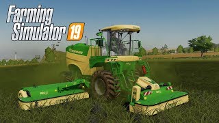 FS19 | #14 A Cortar Pasto BIG KRONE M 450 | pasto y Heno