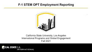 STEM OPT Reporting Workshop