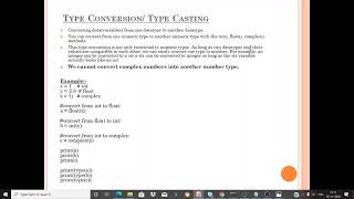 Python3 Tutorial for Beginners | Type-casting in python 3