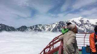 新穂高の雲海！That’s amazing! 【 A sea of clouds】the popular tourist attraction in japan　SHIN HODAKA GIFU