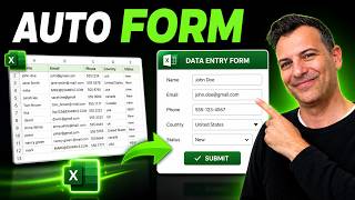 Build an Automated Excel Data Entry Form—No Coding Required
