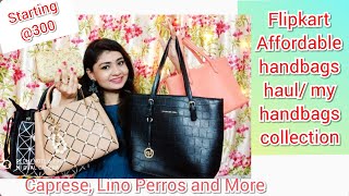 Flipkart Affordable handbags haul | Flipkart online shopping haul | Caprese,lino perros and more