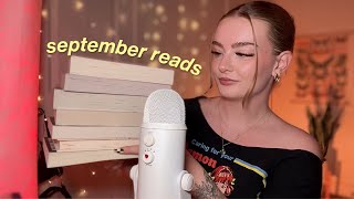 ASMR the 9 books i read in september 🥐 monthly reading wrap-up