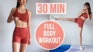 BEST 30 MIN FULL BODY FAT BURN WORKOUT (with No Jumping Options) #EmiTransform