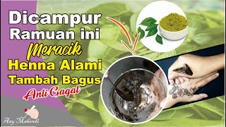 Cara membuat Henna dari Daun Inai Alami  ll Membuat Pacar Henna dengan Daun henna