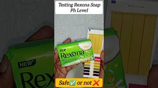 Rexona Soap Ph test #testingproducts #shorts #skincare  #youtubeshorts #ytshorts #review #phvalue