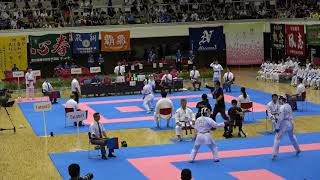 2018IH  空手道 女子 個人組手2回戦 島  御殿場西（静岡県） 対 藤田  華頂女子（京都府）