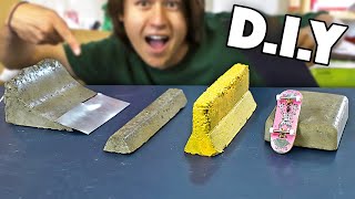 D.I.Y CONCRETE FINGERBOARD OBSTACLES!