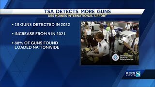 TSA found more guns at Des Moines airport in 2022