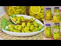 كبس الزيتون الأخضر على طريقة امهاتنا مع الطريقه الصحيحه لضبط الملح Pressing green olives