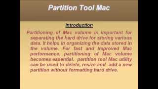 Advanced Partition Tool For Mac