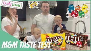 M&M candy Taste Test before our movie night! Levi chooses Doctor Dolittle!