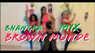 Brown Munde - Bhangra mix | Venus, Ishaan, Rayna & Samaira | Kunal Shettigar Choreography