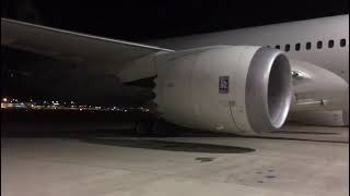 787 Trent 1000 Engine start with flame